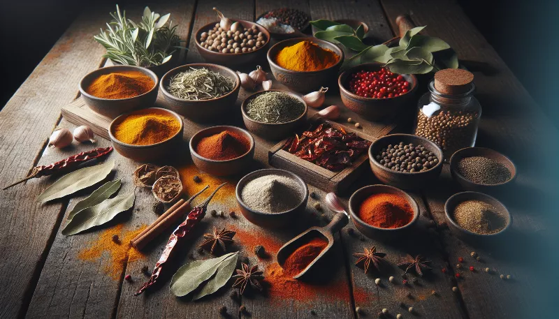 What are some essential spices and herbs for vegetarian cooking?